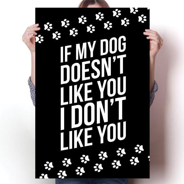 If My Dog Doesn't Like You, I Don't Like You Poster
