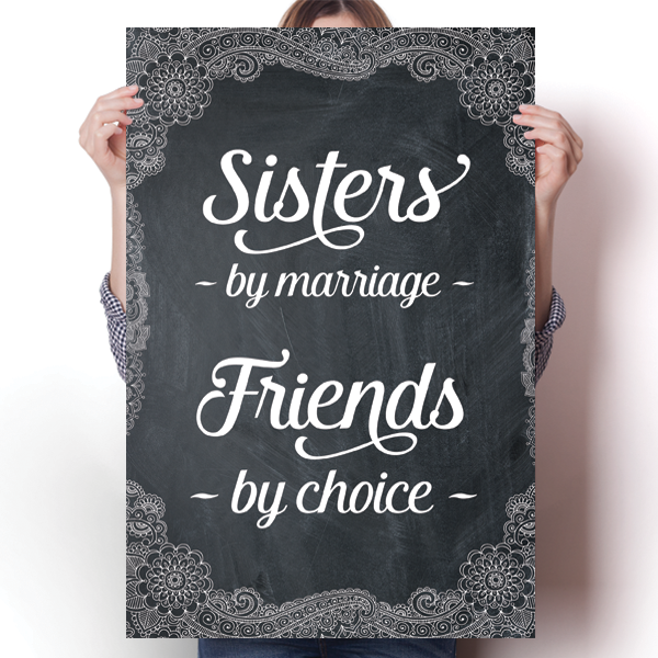Sisters By Marriage, Friends By Choice Poster