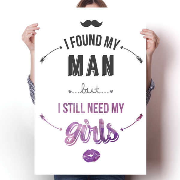 I Still Need My Girls - Purple Poster