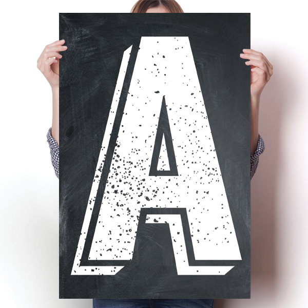 Alphabet Letters - A Poster