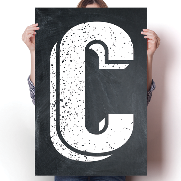 Alphabet Letters - C Poster