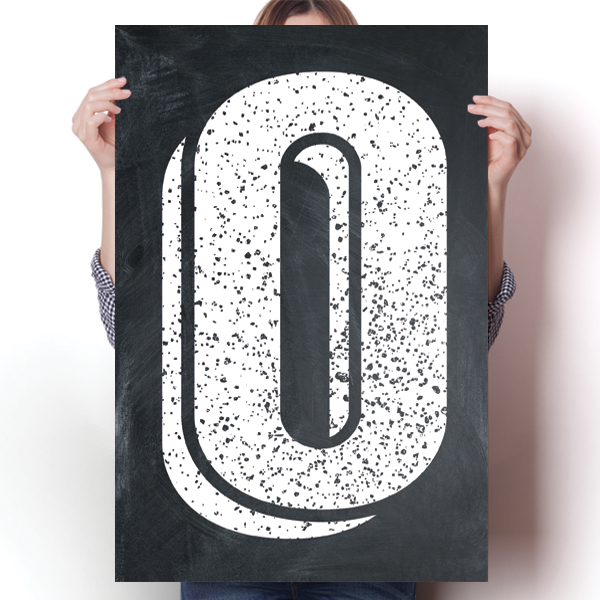 Alphabet Letters - O Poster