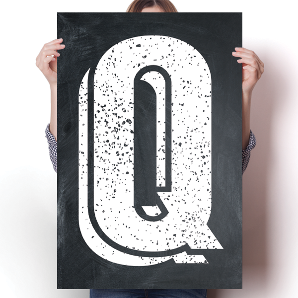 Alphabet Letters - Q Poster