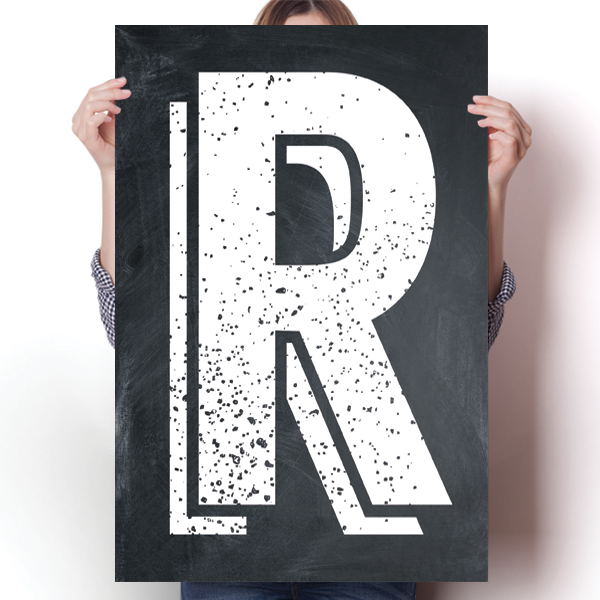 Alphabet Letters - R Poster