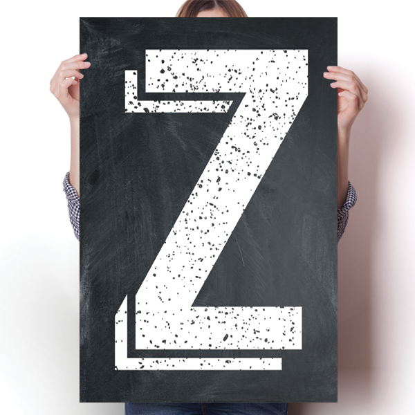 Alphabet Letters - Z Poster