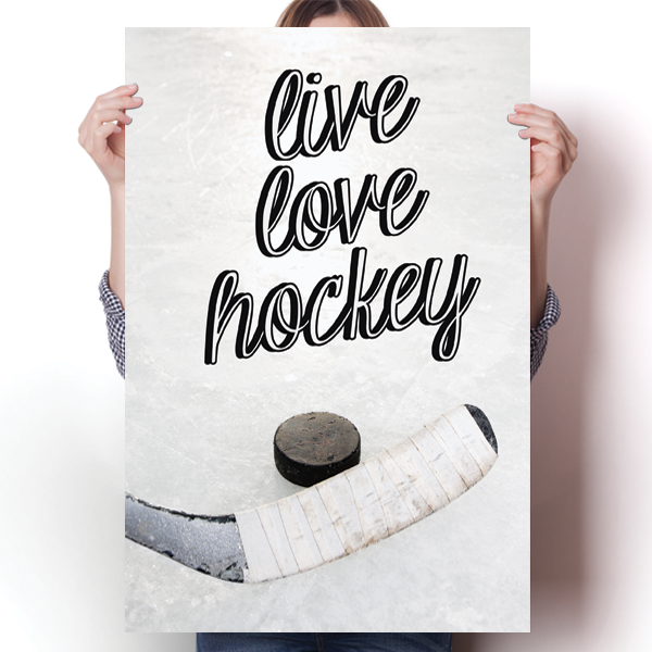 Live Love Hockey Poster