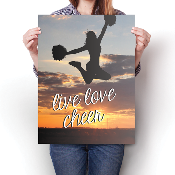 Live Love Cheer Poster