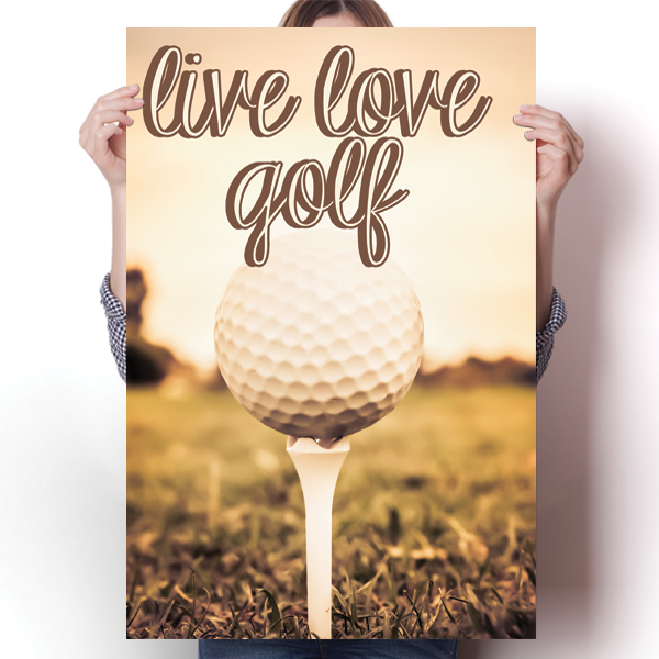 Live Love Golf Poster