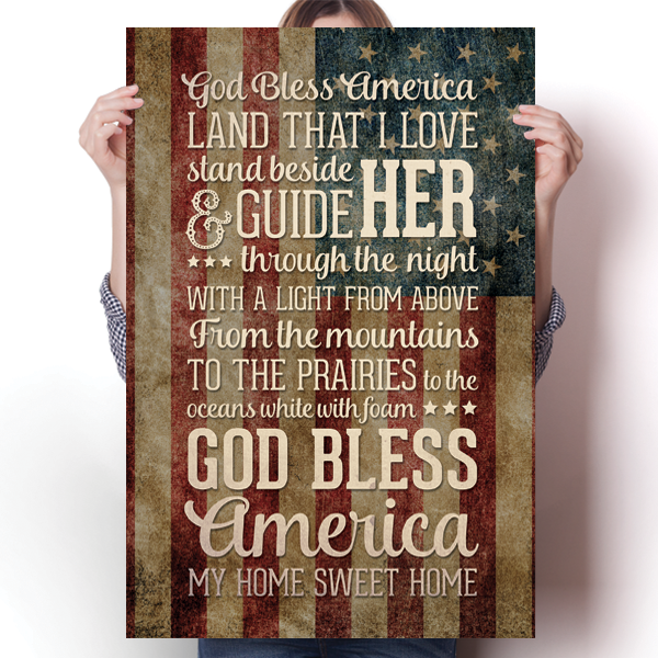 God Bless America - Home Sweet Home Poster
