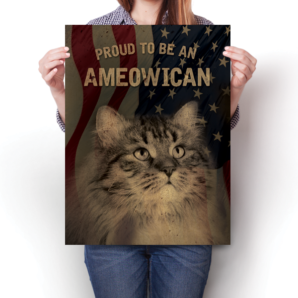 Proud To Be An Ameowican Poster