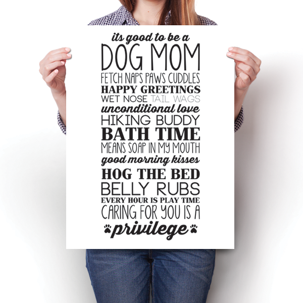 Dog Mom Poster