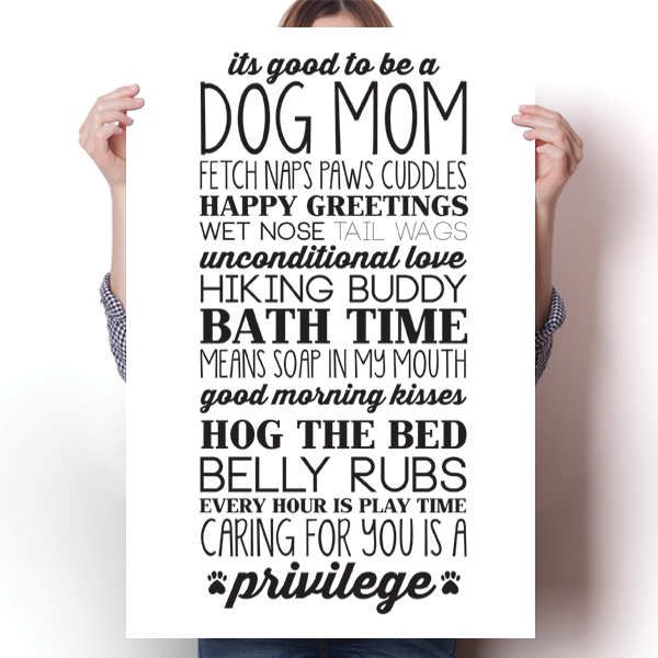 Dog Mom Poster