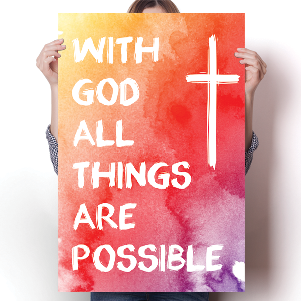 With God All Things Are Possible Poster