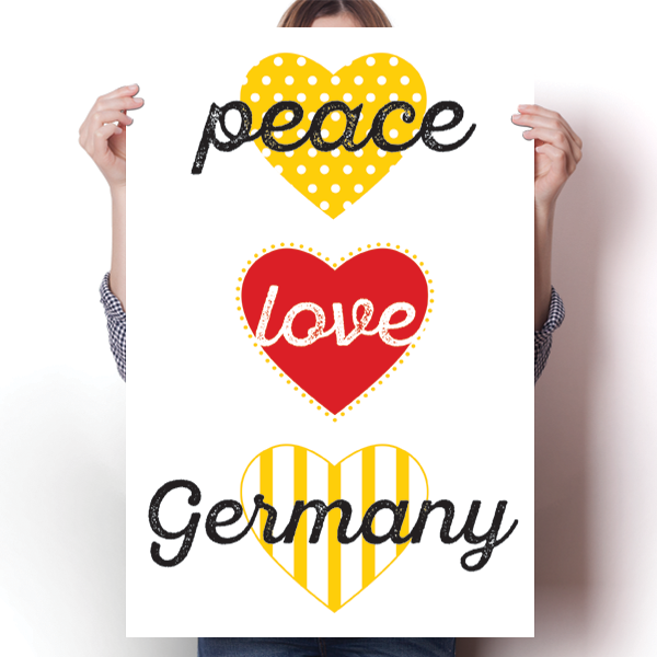 Peace, Love, Germany Poster