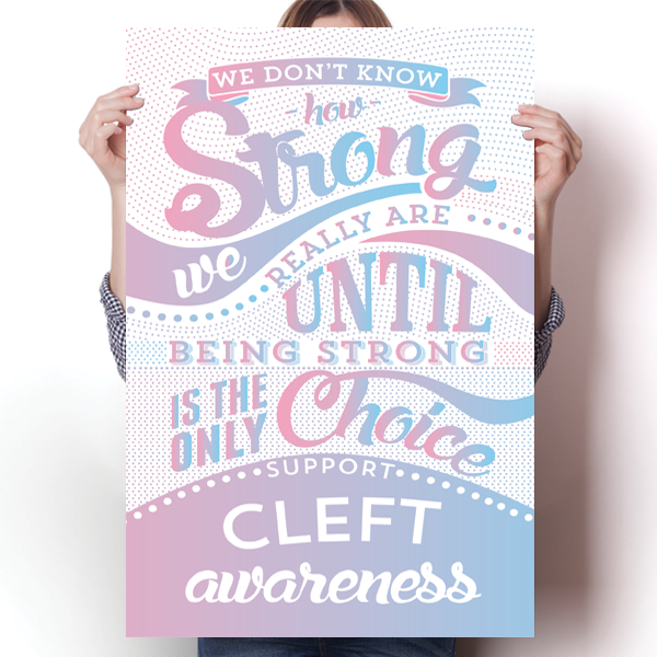 Cleft Awareness - How Strong Poster