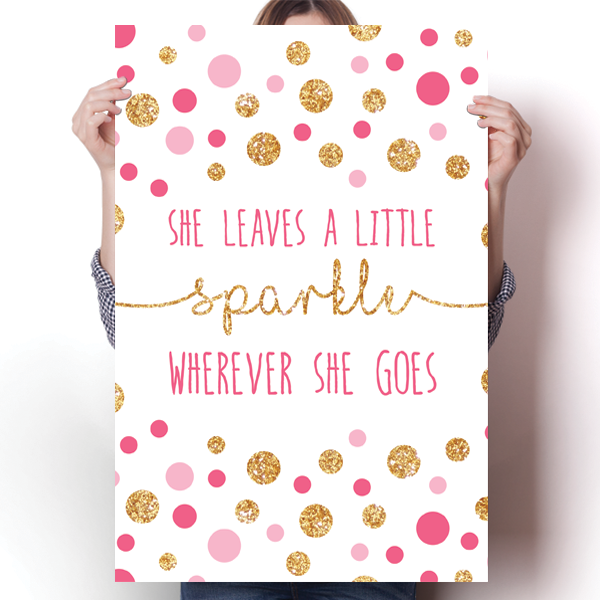 She Leaves a Little Sparkle Poster