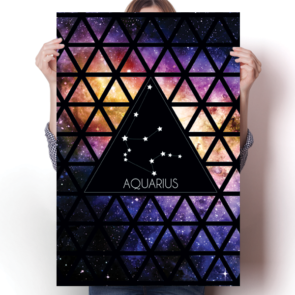 Zodiac Constellation - Aquarius Poster
