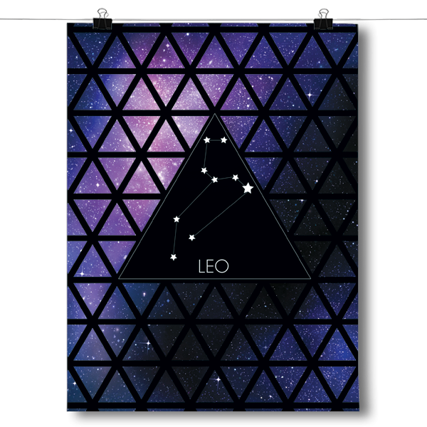 Zodiac Constellation - Leo Poster