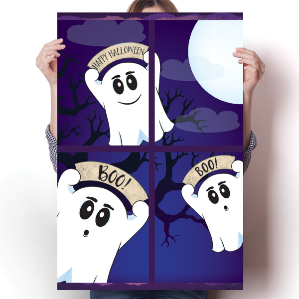 Halloween Ghosts Poster