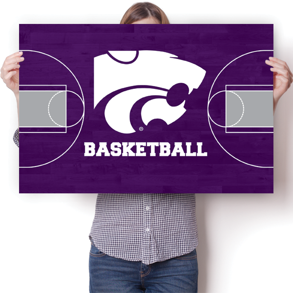 Kansas State Wildcats - Basketball Court Poster