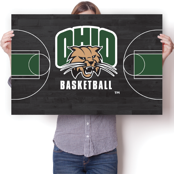 Ohio University Bobcats - Basketball Court Poster