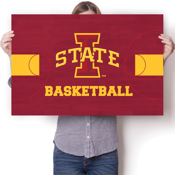 Iowa State University Cyclones - Basketball Court Poster