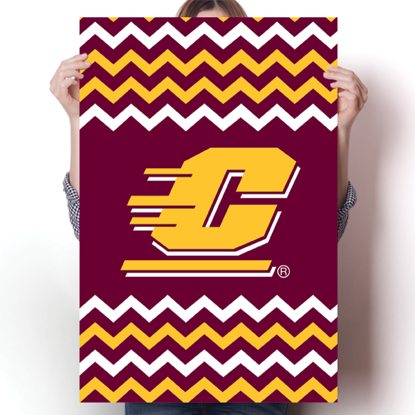 Central Michigan Chippewas - Chevron Poster