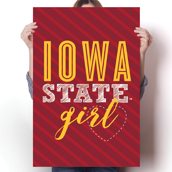 Iowa State Girl Poster