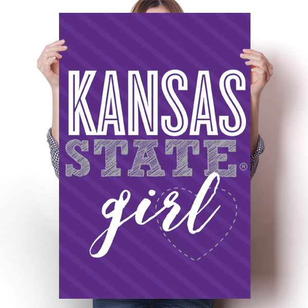 Kansas State Girl Poster