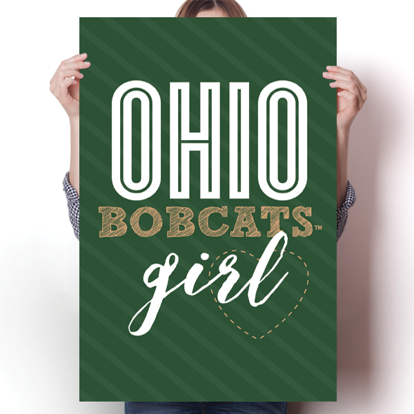 Ohio Bobcats Girl Poster