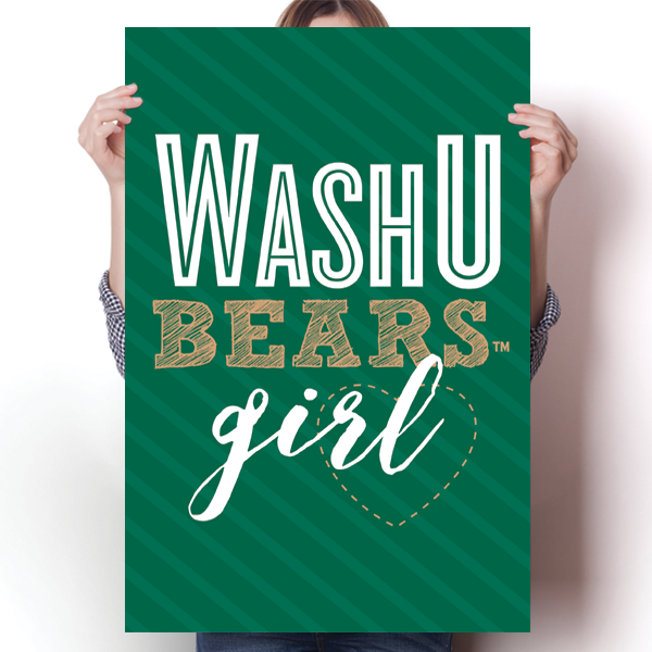 Wash U Bears Girl Poster