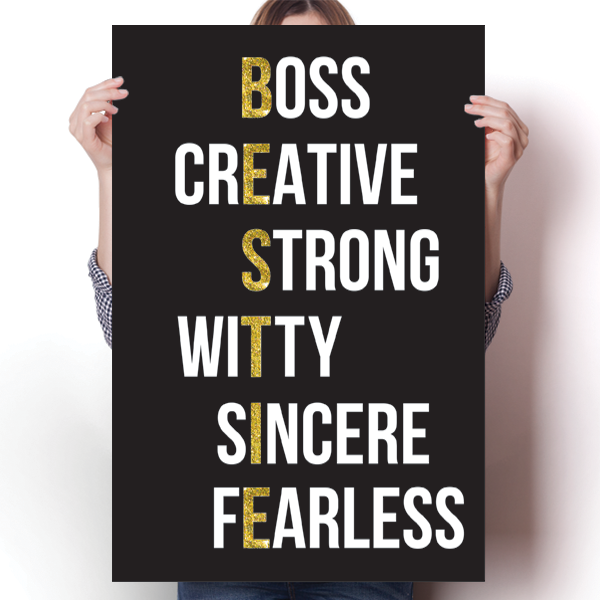 BESTIE - Gold Poster