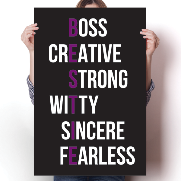 BESTIE - Purple Poster