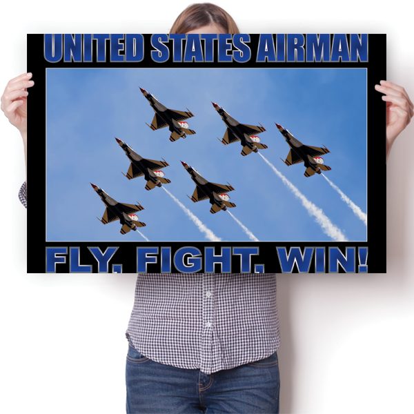 United States Airman - Fly Fight Win Poster