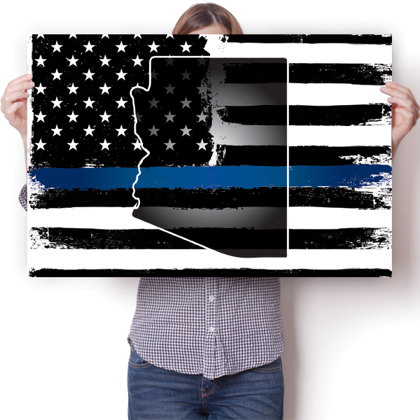 Thin Blue Line - Arizona Poster