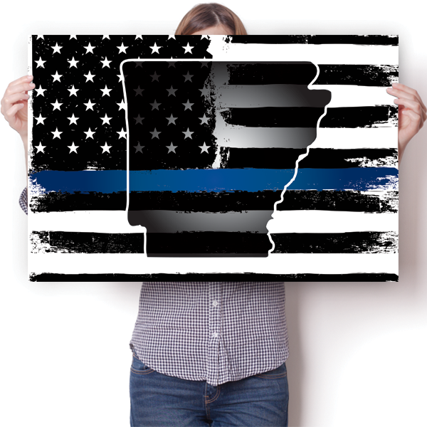 Thin Blue Line - Arkansas Poster