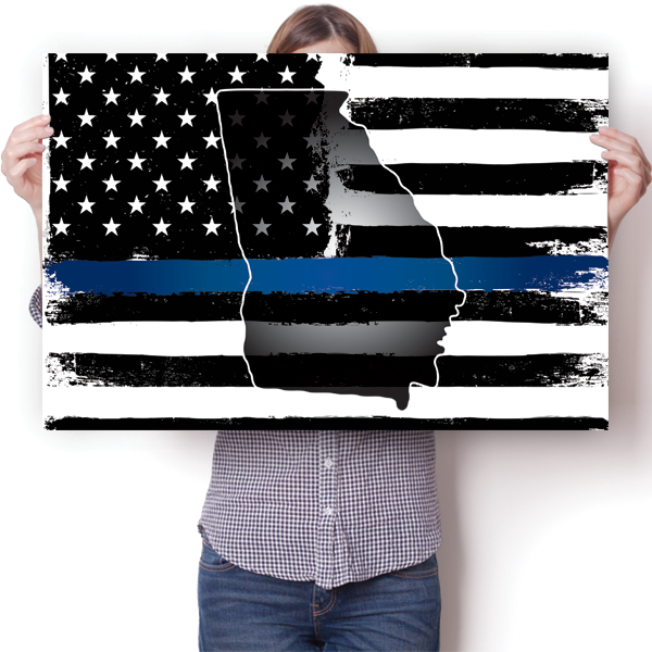 Thin Blue Line - Georgia Poster