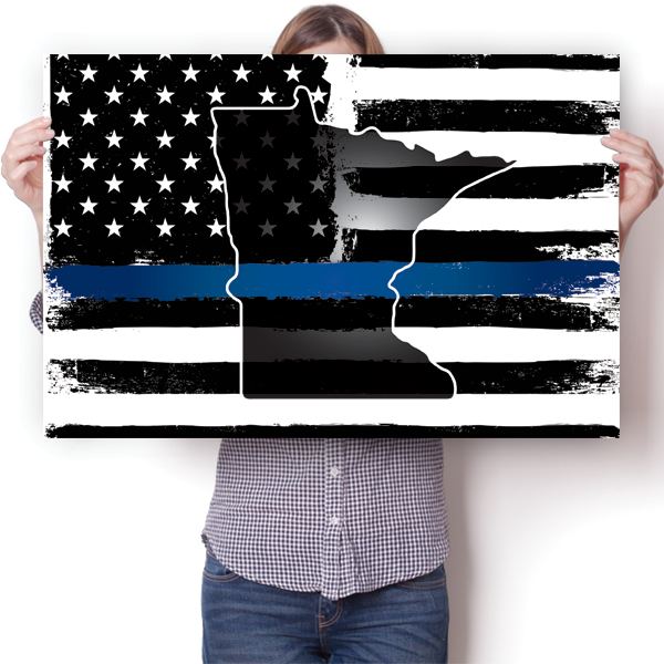 Thin Blue Line - Minnesota Poster