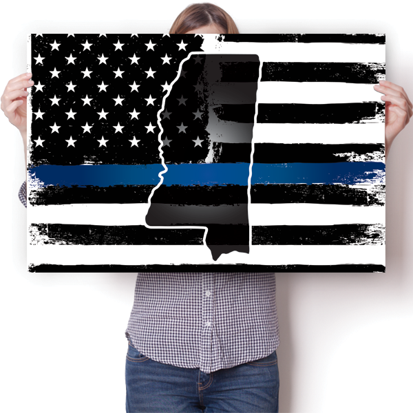 Thin Blue Line - Mississippi Poster