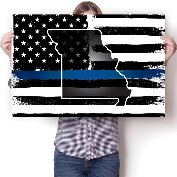 Thin Blue Line - Missouri Poster
