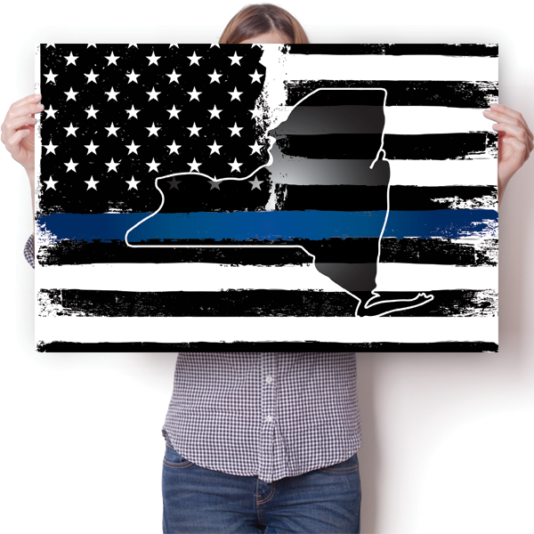 Thin Blue Line - New York Poster