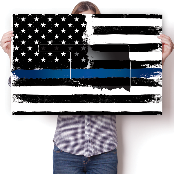 Thin Blue Line - Oklahoma Poster