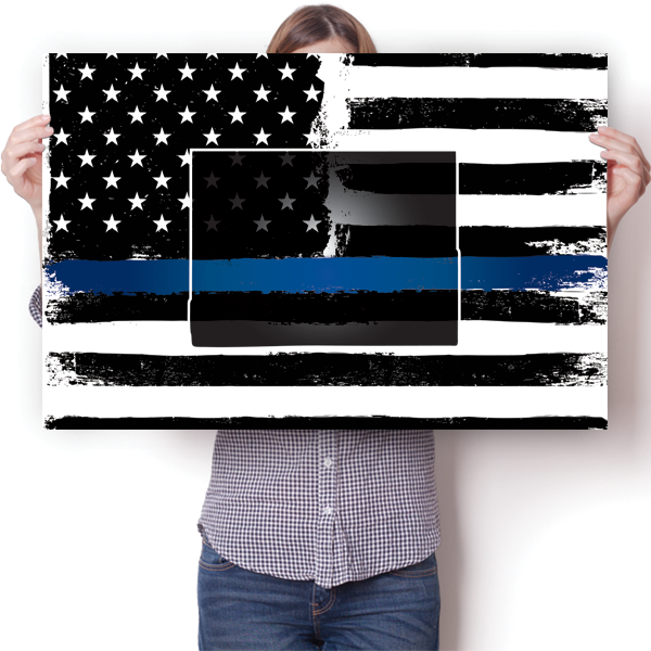 Thin Blue Line - Wyoming Poster