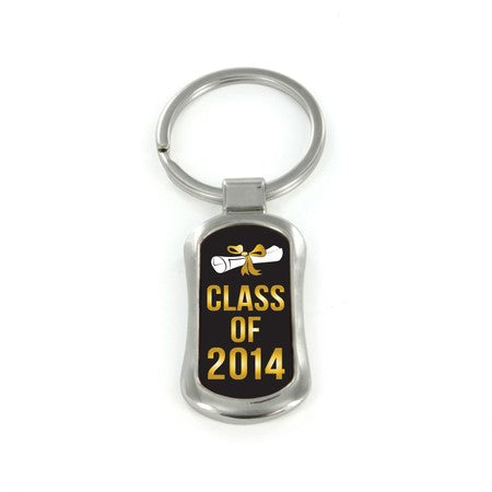 Steel Class of 2014 Dog Tag Keychain