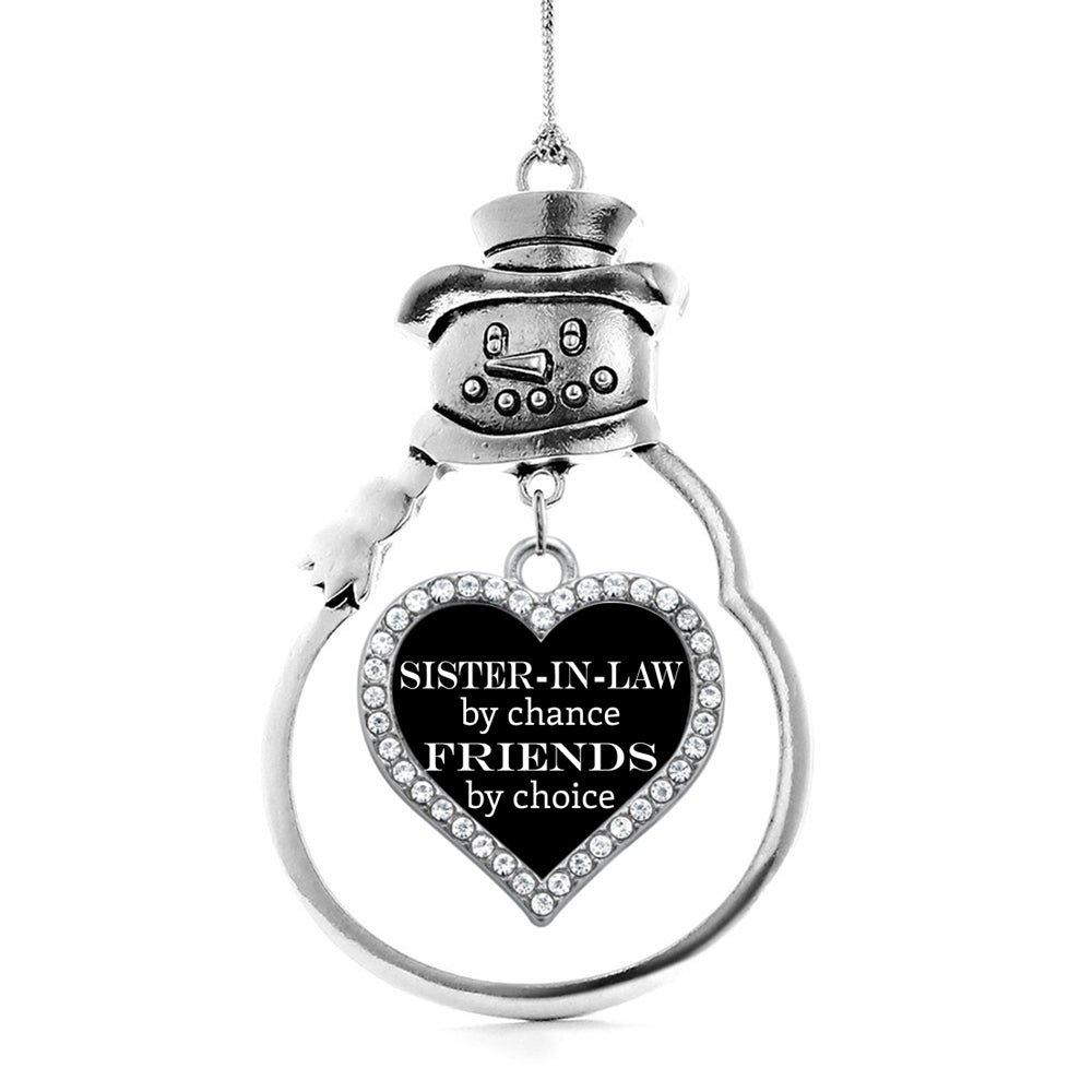 Silver Sister-in-law by Chance, Friends by Choice Open Heart Charm Sno –  Inspired Silver