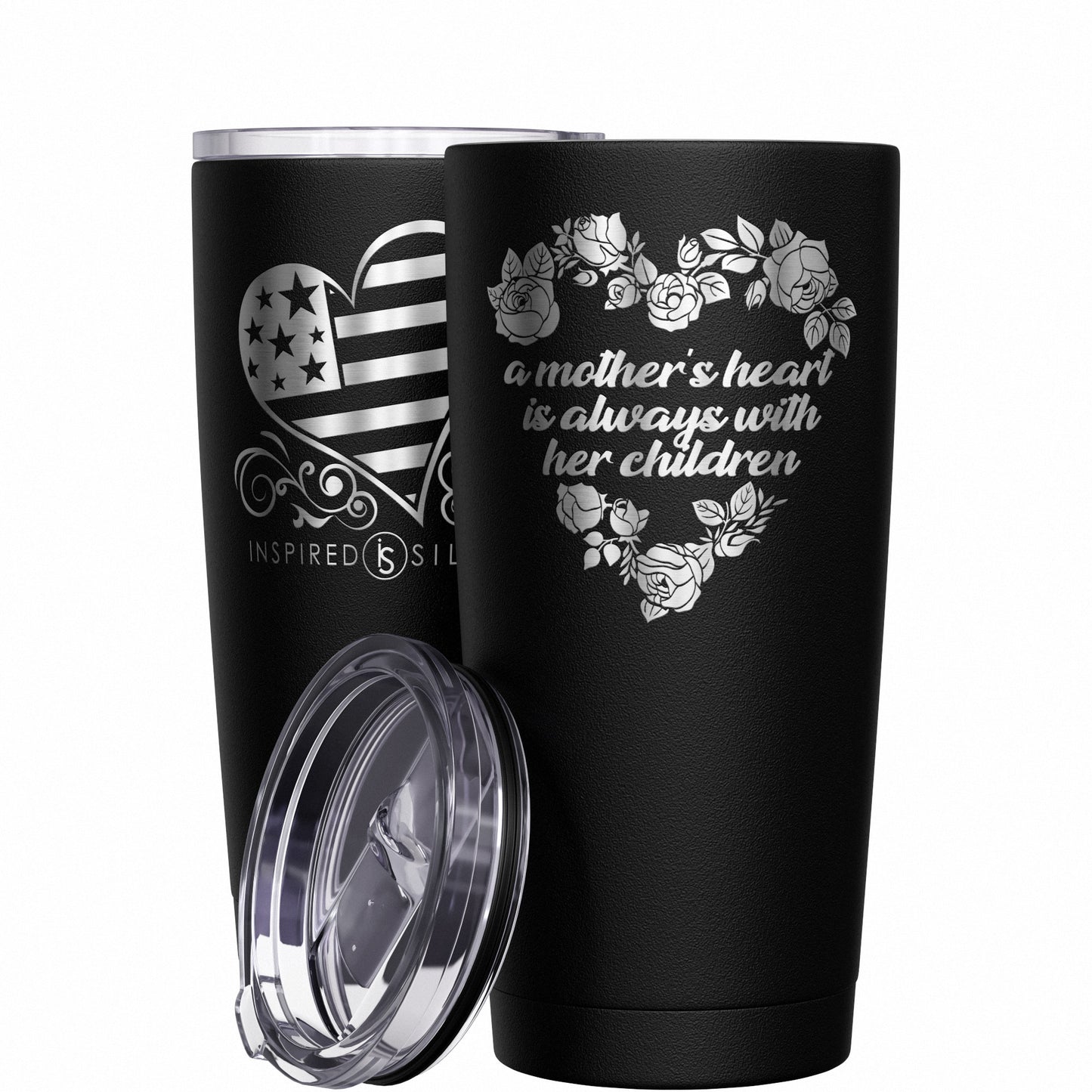 A Mother's Heart Is Always with Her Children Tumbler