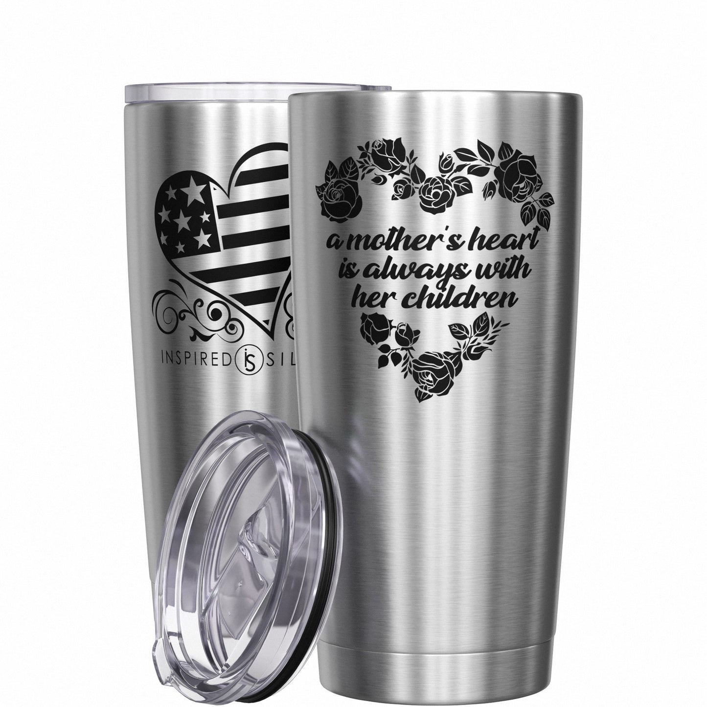 A Mother's Heart Is Always with Her Children Tumbler