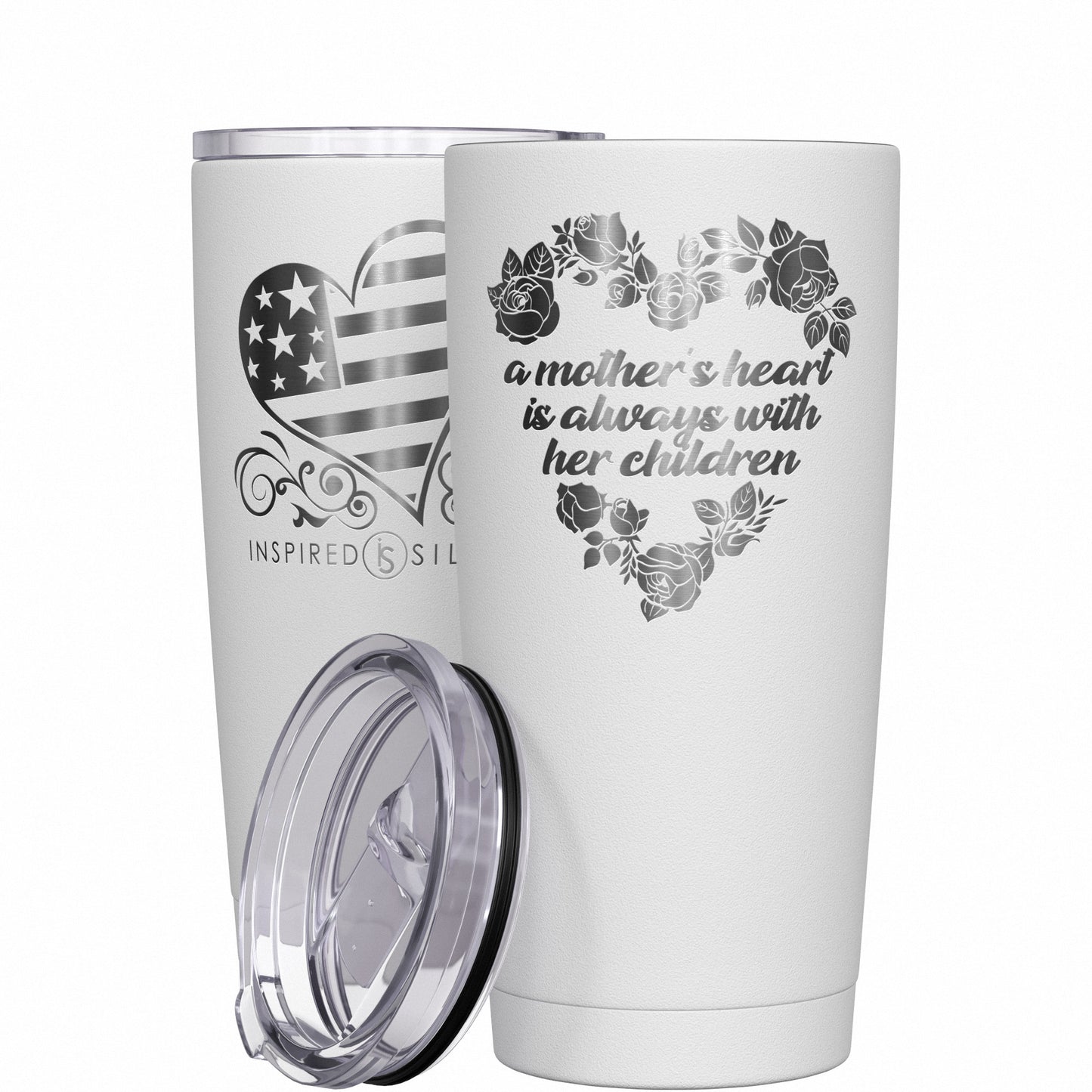 A Mother's Heart Is Always with Her Children Tumbler