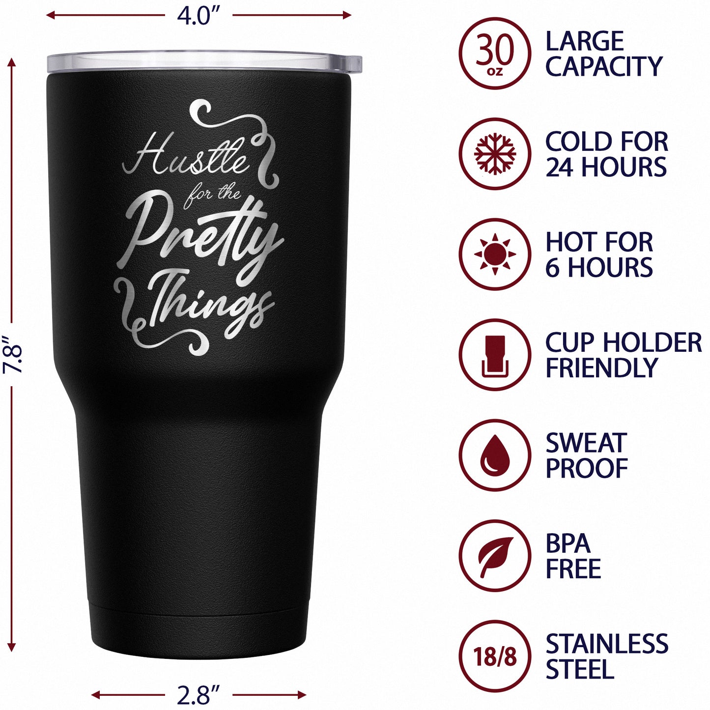 Hustle for the Pretty Things Tumbler