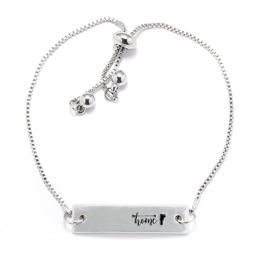 Silver Home is Vermont Adjustable Bar Bracelet